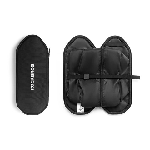 Torba na bagażnik rowerowy składana z funkcją siedziska 5l - czarna ROCKBROS