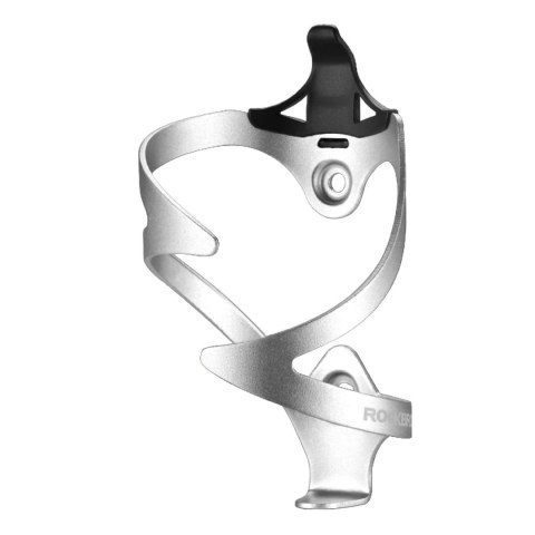 Uchwyt aluminiowy rowerowy na bidon butelkę - biały ROCKBROS