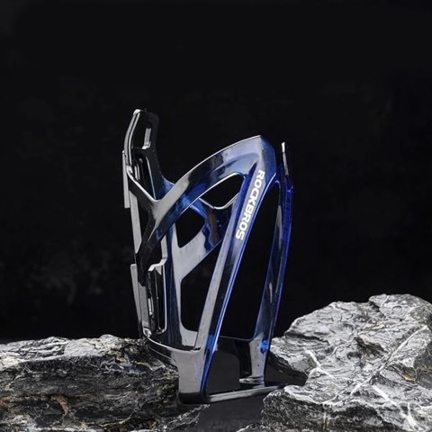 Uchwyt rowerowy na bidon butelkę - czarno-niebieski ROCKBROS