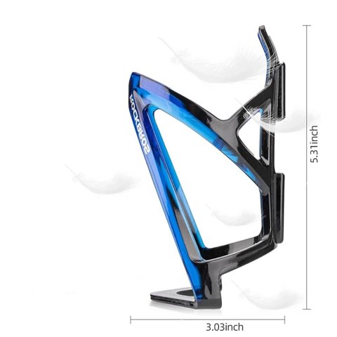 Uchwyt rowerowy na bidon butelkę - czarno-niebieski ROCKBROS