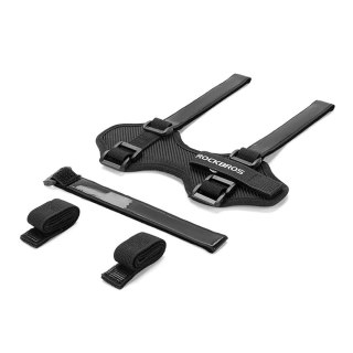 Uchwyt rowerowy z rzepami do mocowania na ramie kierownicy na głośnik bidon itp. - czarny ROCKBROS