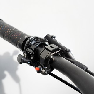 Dzwonek rowerowy w kształcie litery C - czarny ROCKBROS