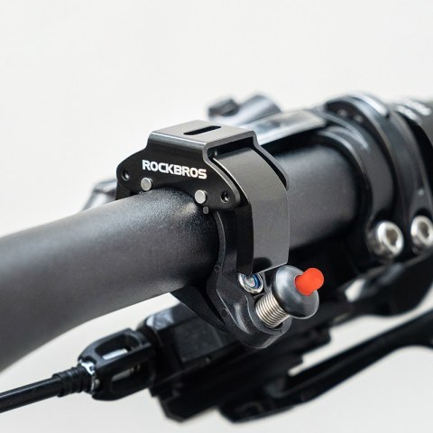 Dzwonek rowerowy w kształcie litery C - czarny ROCKBROS
