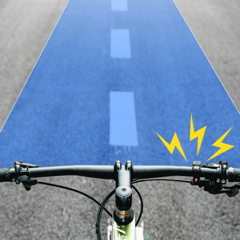 Dzwonek rowerowy w kształcie litery C - czarny ROCKBROS