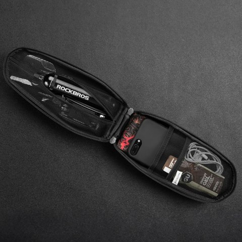 Torba rowerowa mocowana na kierownicę lub ramę 3l B62-1 - czarna ROCKBROS
