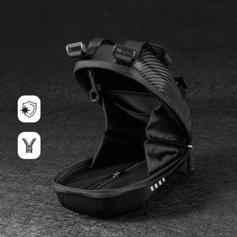 Torba rowerowa mocowana na kierownicę lub ramę 3l B62-1 - czarna ROCKBROS