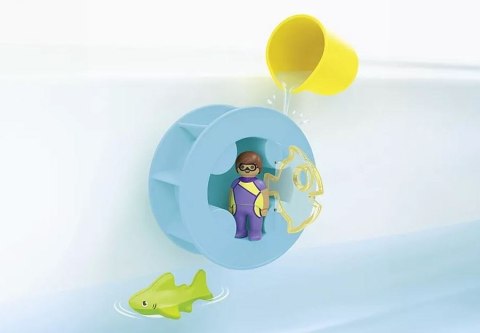 Zestaw z figurką Junior Aqua 71688 Młyn wodny z małym rekinem Playmobil