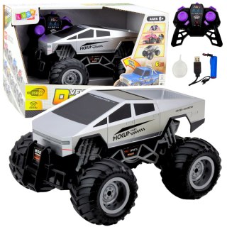 Auto Terenowe Off-Road RC Zdalnie Sterowane Srebrne 1:16 LEAN Toys