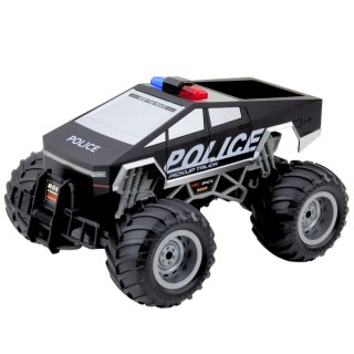 Auto Terenowe Policyjne Off-Road RC Zdalnie Sterowane Czarne 1:16 LEAN Toys