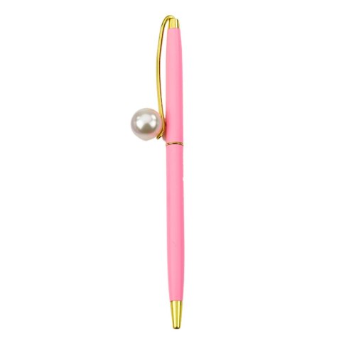 Długopis Metalowy Automatyczny Perła Niebieski Tusz 1.0mm Mix LEAN