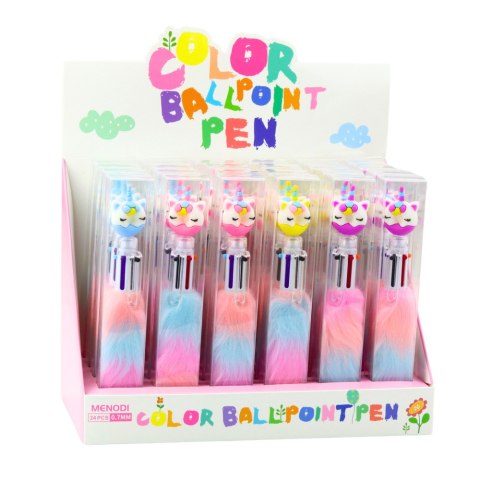 Długopis Z Futerkiem Jednorożec Donut Futerko Kolorowe 0.7mm Mix LEAN