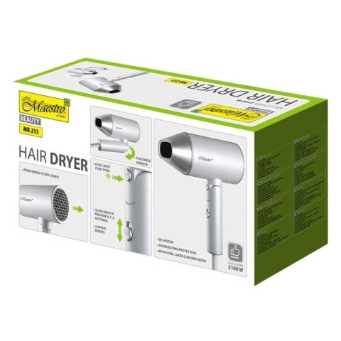 Podróżna suszarka do włosów 2100W MR-213 Feel-Maestro