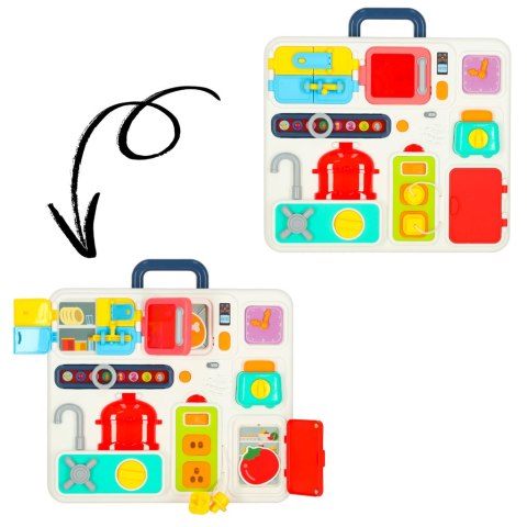 Tablica manipulacyjna sensoryczna montessori kuchnia zegar światło dźwięk Kik Sp. z o. o. Sp. k.