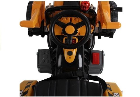 Traktor na akumulator z Łyżką Koparka Pomarańczowy LEAN CARS