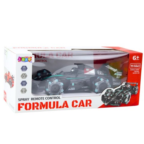 Wyścigówka Auto Sportowe Zdalnie Sterowana RC Efekt Dymu 2.4G Czarna LEAN Toys