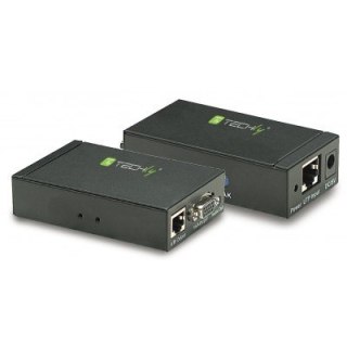 Extender VGA po kablu Cat5e/6 do 300m z audio Techly