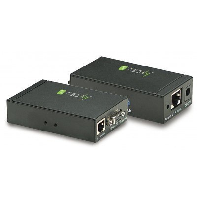 Extender VGA po kablu Cat5e/6 do 300m z audio Techly