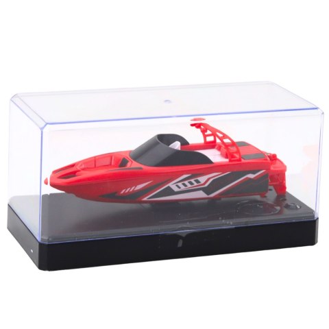 Łódź Motorówka Zdalnie Sterowana RC Biało-Czerwona 15cm LEAN Toys