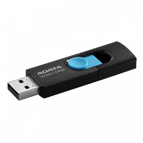 Pendrive UV220 64GB USB2.0 Czarno-niebieski Adata