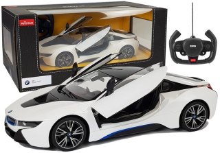 Auto R/C BMW i8 Rastar 1:14 Biały Drzwi Automatyczne Rastar