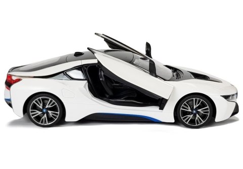 Auto R/C BMW i8 Rastar 1:14 Biały Drzwi Automatyczne Rastar