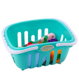 Zestaw Owoce Do Krojenia Na Rzep Talerzyki Nóż Koszyk LEAN Toys