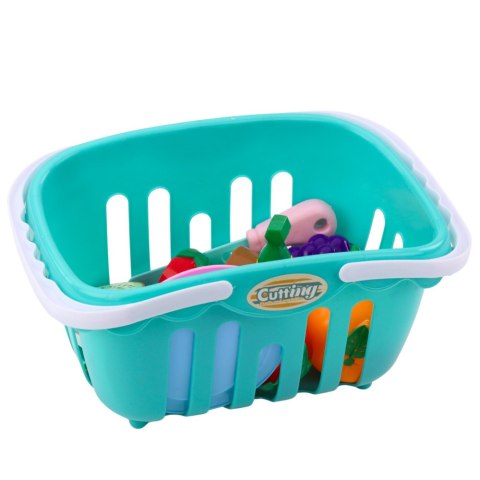 Zestaw Owoce Do Krojenia Na Rzep Talerzyki Nóż Koszyk LEAN Toys