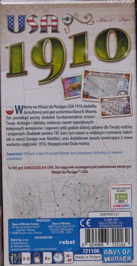 Gra Wsiąść do pociągu USA 1910 Rebel