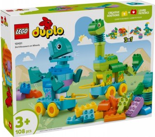 Klocki DUPLO 10451 3 w 1 Dinozaury na kółkach LEGO