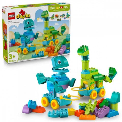 Klocki DUPLO 10451 3 w 1 Dinozaury na kółkach LEGO