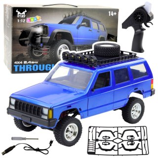 Samochód Terenowy MN78 Zdalnie Sterowany RC Napęd 4x4 Niebieski 1:12 LEAN Toys