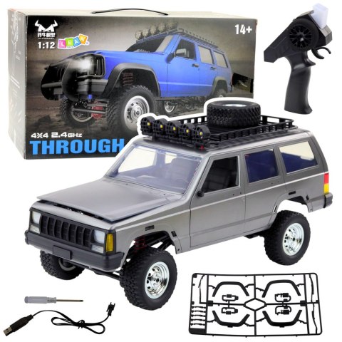 Samochód Terenowy MN78 Zdalnie Sterowany RC Napęd 4x4 Srebrny 1:12 LEAN Toys
