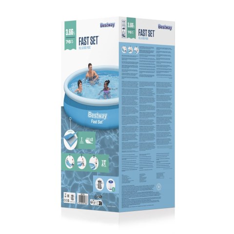 Dmuchany Basen Rozporowy 366 x 76 cm Bestway 57274 Bestway