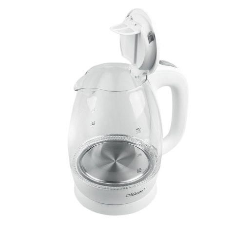 Czajnik elektryczny szklany 1,7l 2200W MR-063-WHITE Feel-Maestro