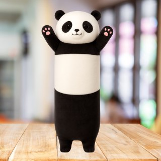 Pluszowa Maskotka Panda Poduszka Podłużna Wałek Biało Czarna 70cm LEAN Toys