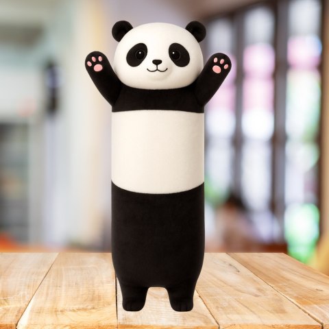 Pluszowa Maskotka Panda Poduszka Podłużna Wałek Biało Czarna 70cm LEAN Toys