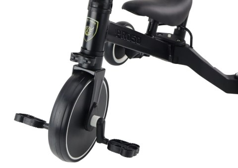 Rower Trójkołowy PRO50 Rowerek Z Rączką Do Prowadzenia Czarny LEAN Trike