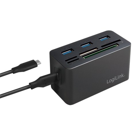 Stacja dokująca USB3.2 8-portów, mini Czarna LogiLink