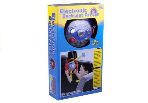 Kierownica Symulator Do Samochodu Z Przyssawkami Dla Dzieci Światła Dźwięki LEAN Toys