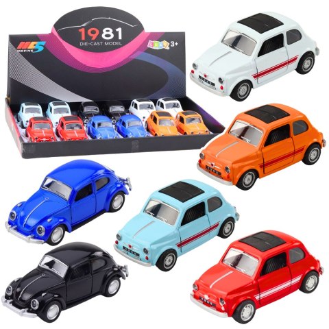 Autko Klasyczne Kolekcjonerskie Z Napędem Otwierane Drzwi 1:36 LEAN TOYS