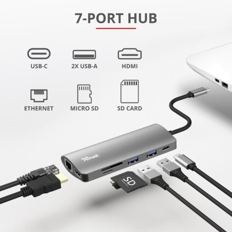 DALYX adapter USB C 7w1 Trust