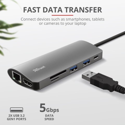 DALYX adapter USB C 7w1 Trust