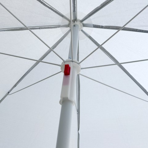 Parasol ogrodowy plażowy regulowany łamany składany UV 150cm szary Kik Sp. z o. o. Sp. k.