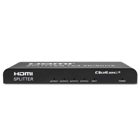 Aktywny rozdzielacz Splitter 4 x HDMI 4K x 2K | 6Gb/s | 60Hz Qoltec