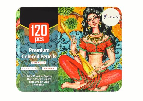 Zestaw Małego Artysty 120Szt. Kredek W Organizerze LEAN
