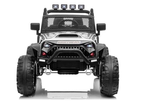 Auto na akumulator Jeep JC666 Srebrny Lakierowany LEAN CARS