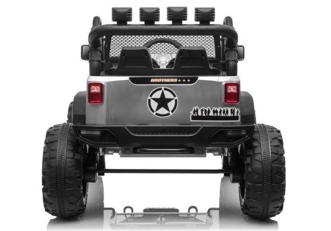 Auto na akumulator Jeep JC666 Srebrny Lakierowany LEAN CARS