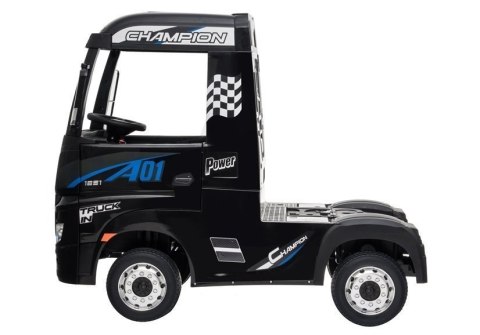 Auto Mercedes Actros Czarny Lakierowany Ciężarówka Dla Dzieci Pilot LED MP4