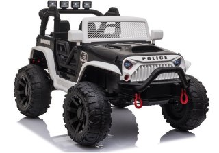 Auto na Akumulator JC666 Policyjny Biały LEAN CARS