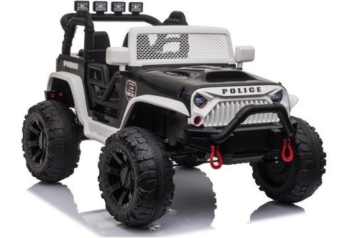 Auto na Akumulator JC666 Policyjny Biały LEAN CARS
